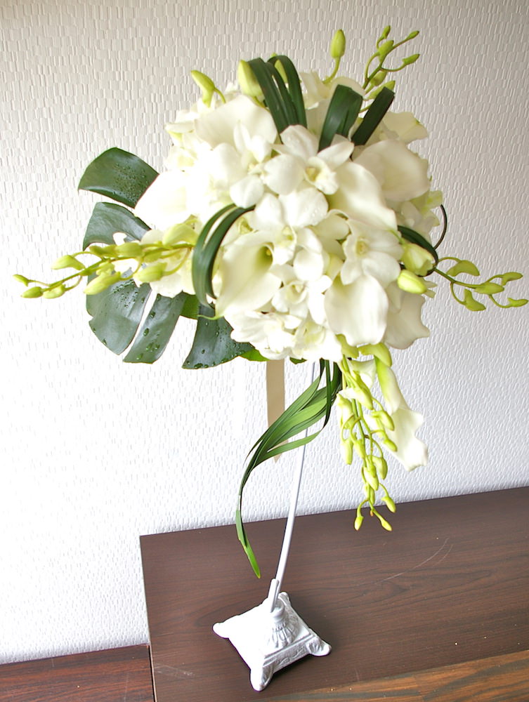 【生花】オーダーメイド/ ラウンドブーケ(グラン・アミューズド)[セットプランEmma02] 【結婚式 フラワー 生花 ブーケ ブートニア オーダーメイド】