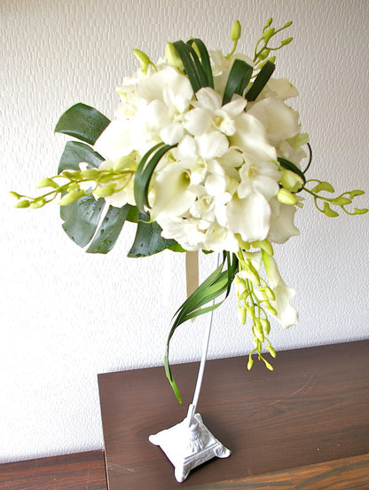 【生花】オーダーメイド/ ラウンドブーケ(グラン・アミューズド)[セットプランEmma02] 【結婚式 フラワー 生花 ブーケ ブートニア オーダーメイド】