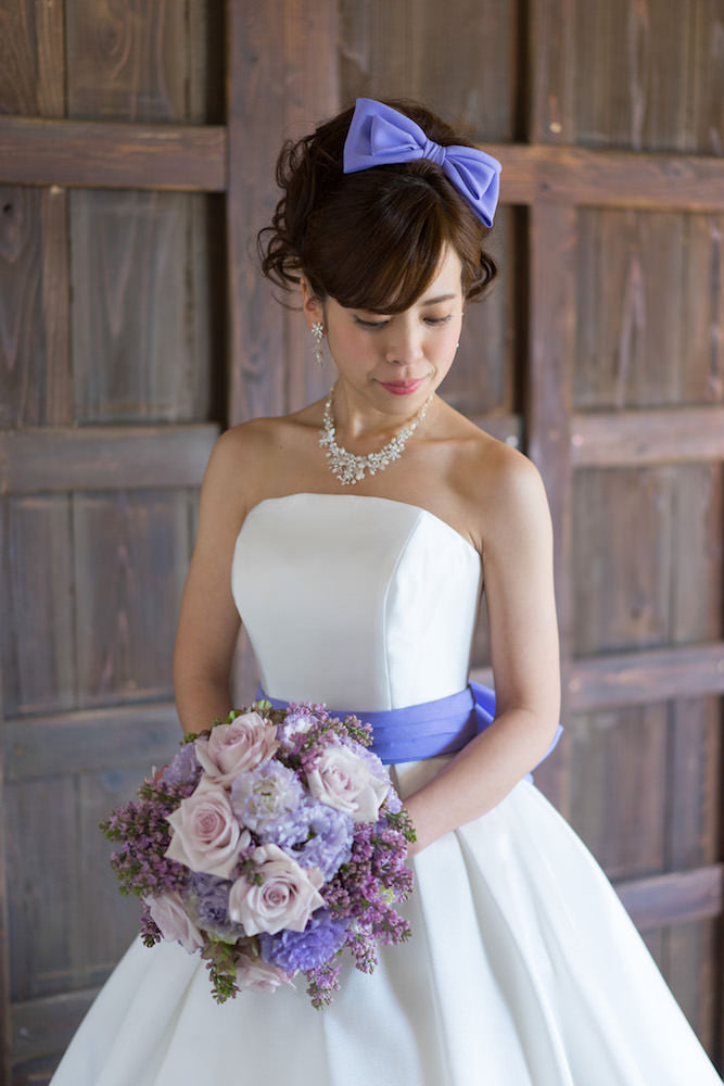 【生花】オーダーメイド/ ラウンドブーケ(グラン・アミューズド)[セットプランEmma02] 【結婚式 フラワー 生花 ブーケ ブートニア オーダーメイド】