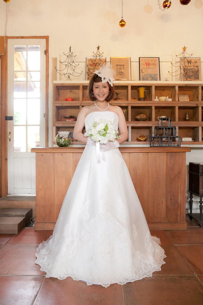 【生花】オーダーメイド/ ラウンドブーケ(グラン・アミューズド)[セットプランEmma02] 【結婚式 フラワー 生花 ブーケ ブートニア オーダーメイド】