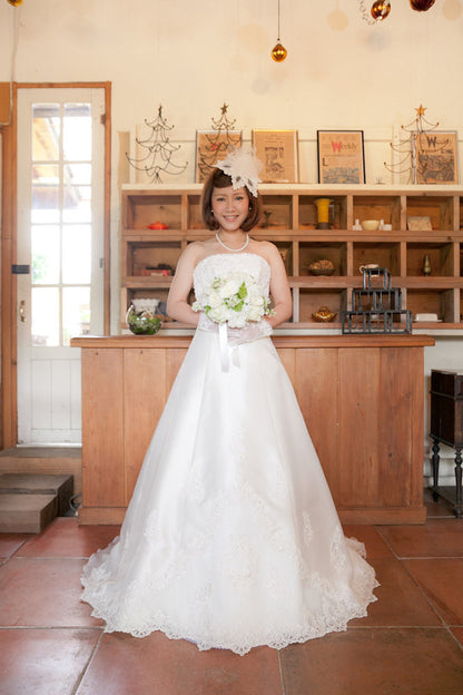 【生花】オーダーメイド/ ラウンドブーケ(グラン・アミューズド)[セットプランEmma02] 【結婚式 フラワー 生花 ブーケ ブートニア オーダーメイド】