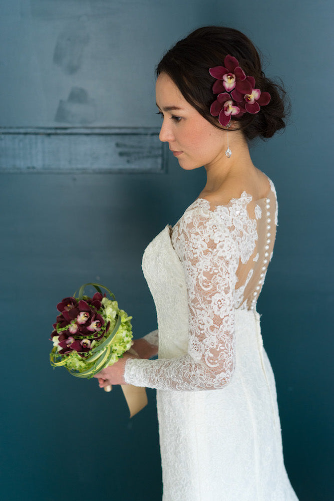 【生花】オーダーメイド/ ラウンドブーケ(グラン・アミューズド)[セットプランEmma02] 【結婚式 フラワー 生花 ブーケ ブートニア オーダーメイド】