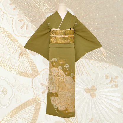 色留袖F-03-c 【結婚式 訪問着 色留袖 レンタル】