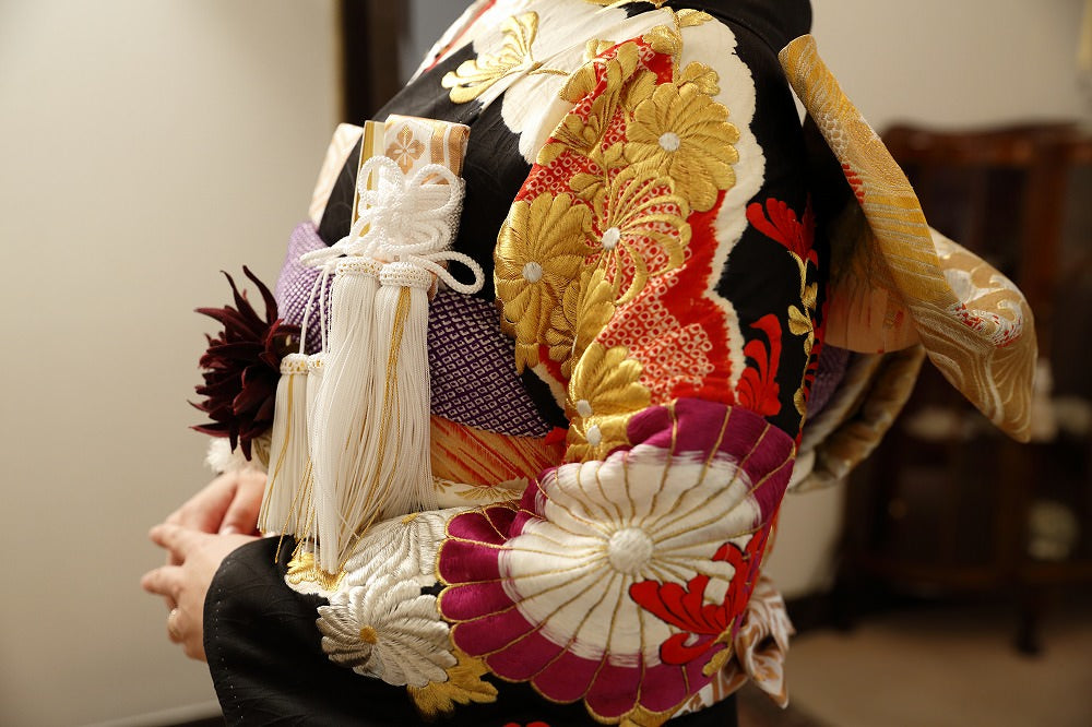 祝九重:着付け1点(お引上げ込) 【結婚式 和装 引き振袖 レンタル】