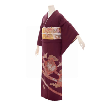 色留袖F-08-c 【結婚式 訪問着 色留袖 レンタル】