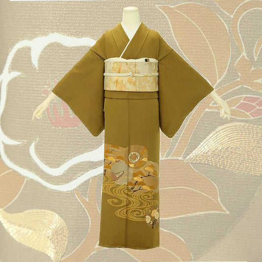 色留袖F-09-c 【結婚式 訪問着 色留袖 レンタル】