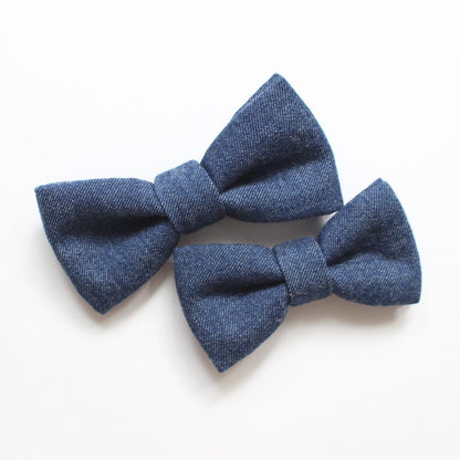 【親子】デニム 蝶ネクタイ BOW 6805 【結婚式 蝶ネクタイ】
