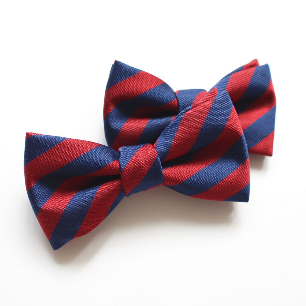 【親子】ワインレッド&ネイビー 蝶ネクタイ BOW 6806 【結婚式 蝶ネクタイ】