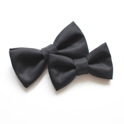 【親子】黒 蝶ネクタイ BOW 6807 【結婚式 蝶ネクタイ】