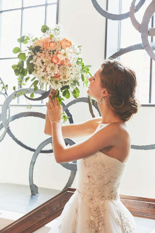 【生花】クラッチブーケ(フレッシュ) 【結婚式 フラワー 生花 ブーケ ブートニア】