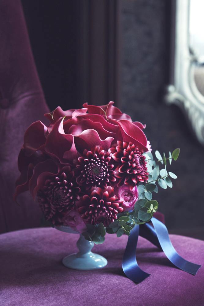 【生花】ラウンドブーケ 【結婚式 フラワー 生花 ブーケ ブートニア】