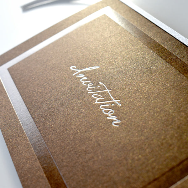 【結婚式 招待状】バレンシア チャコール(手作りキット)【結婚式 ペーパー 招待状】