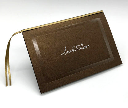 【結婚式 招待状】バレンシア チャコール(印刷込み)【結婚式 ペーパー 招待状】