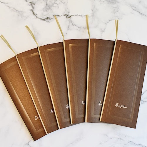 【結婚式 席次表】 バレンシア チャコール(手作りキット)【結婚式 ペーパー 席次表】