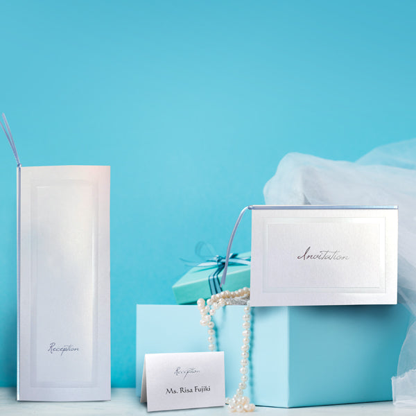 【結婚式 席札】バレンシア パールアイボリー(印刷込み)【結婚式 ペーパー 席札】