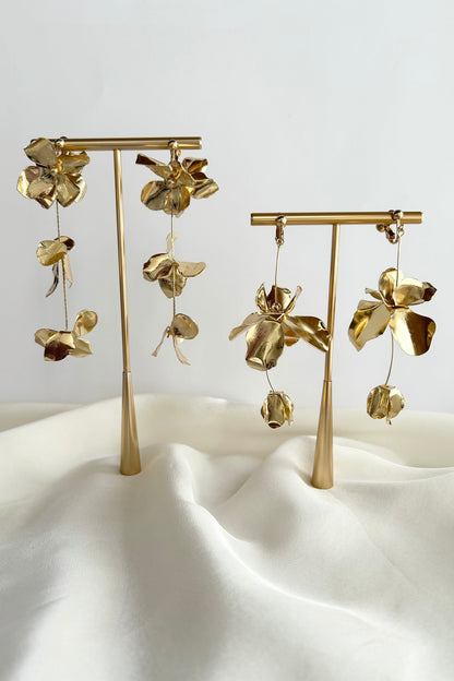 【ピアス・イヤリング】フラワーピアス/イヤリング ~ ブライダルピアス/イヤリング ~ ≪FP-12/FE-12≫【結婚式 ピアス イヤリング】