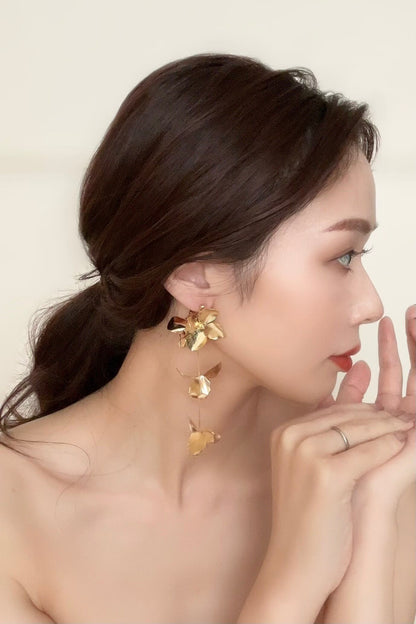 セミオーダー【ピアス・イヤリング】フラワーピアス/イヤリング ~ ブライダルピアス/イヤリング ~ ≪FP-14/FE-14≫【結婚式 ピアス イヤリング】