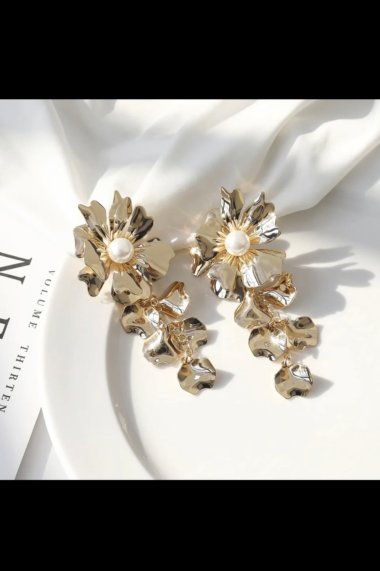 【イヤリングコンバーター対応】フラワーピアス~ ブライダルピアス~ ≪FP-15≫【結婚式 ピアス イヤリング】