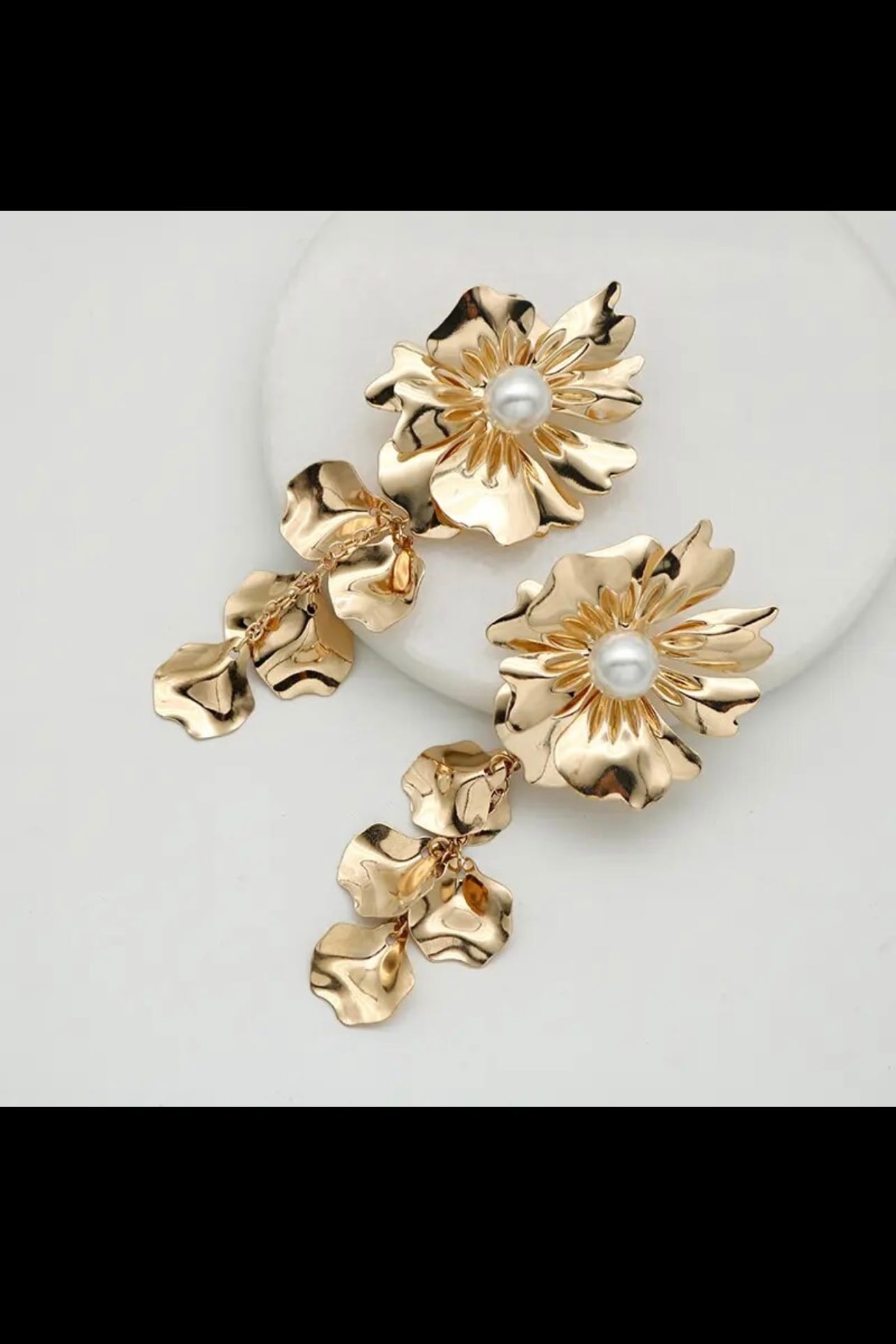 【イヤリングコンバーター対応】フラワーピアス~ ブライダルピアス~ ≪FP-15≫【結婚式 ピアス イヤリング】