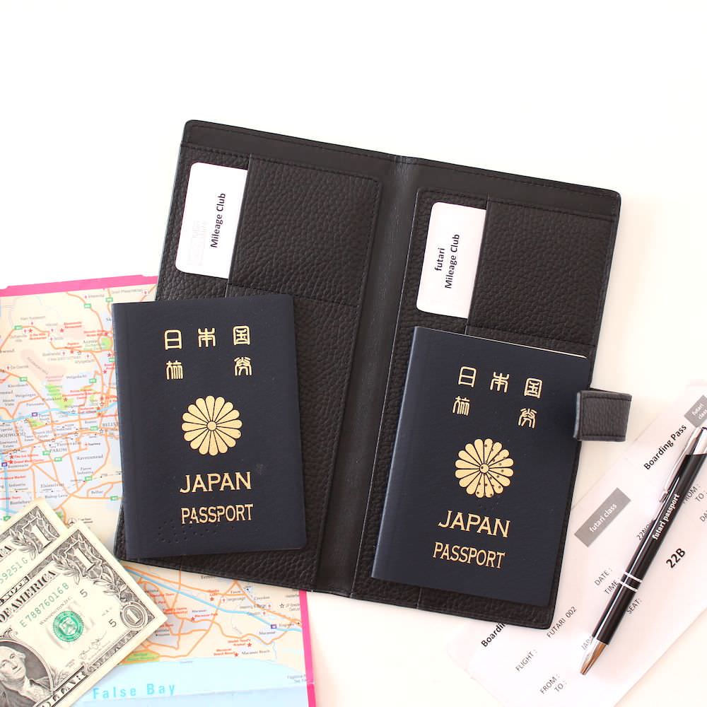 futari passport (Black) フタリパスポート　【結婚式　ギフト　両親プレゼント】