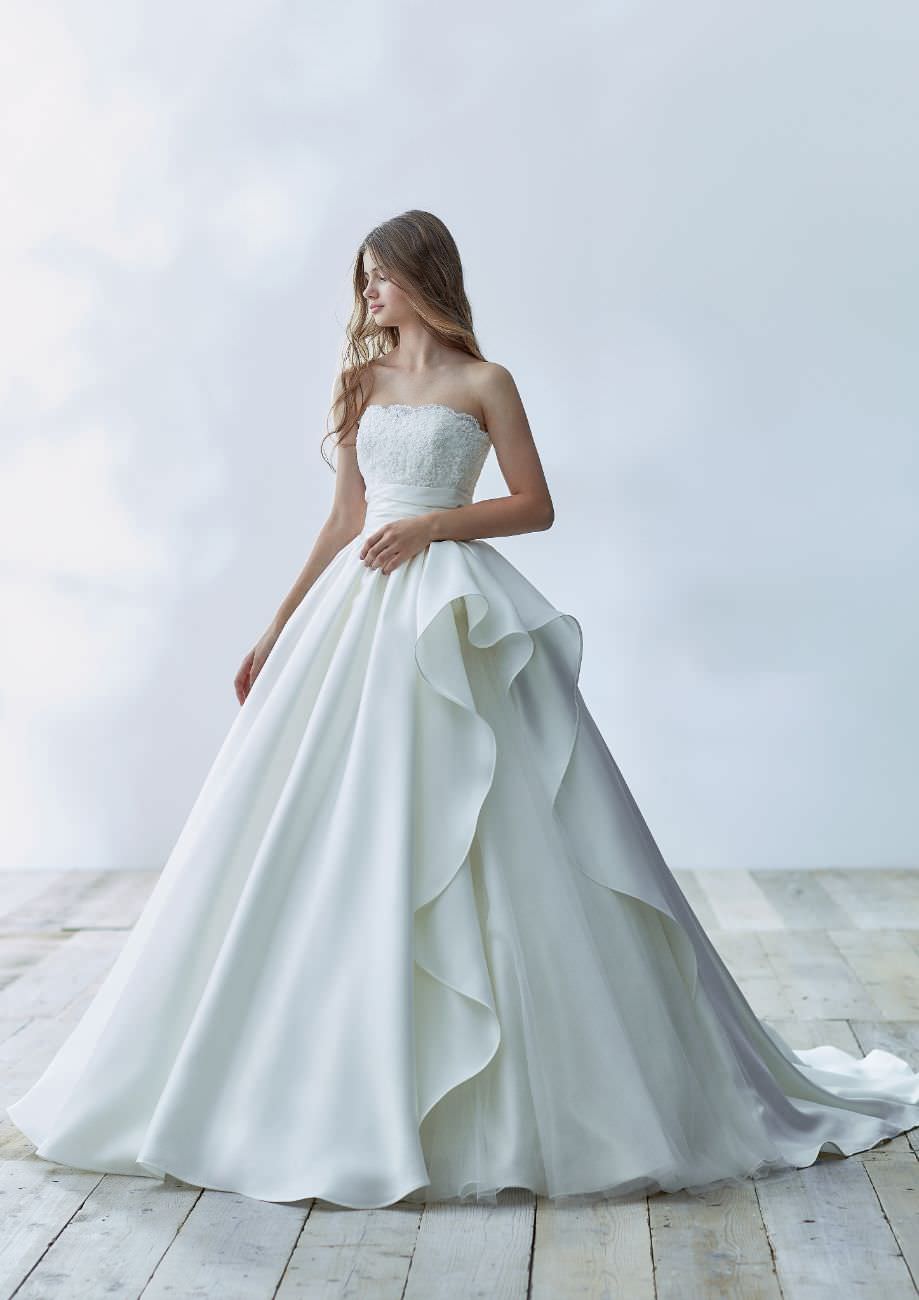 ドレスプロダクション　Aラインウェディングドレス Aライン 挙式 ALESSA 20692 【ウェディングドレス レンタル