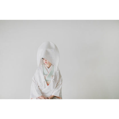 四季花橋飛翔流水(綿帽子) 【結婚式 和装 白無垢 レンタル】