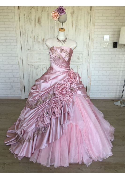 【SALE】カラードレス ピンク 【販売衣装】