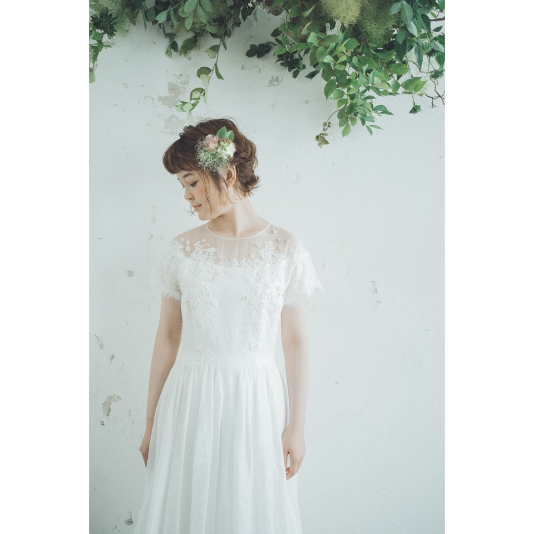 花とひかりのドレス【結婚式 カラードレス レンタル】