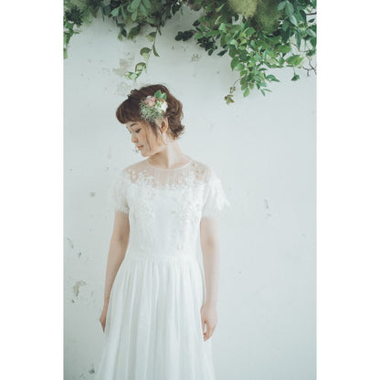 花とひかりのドレス【結婚式 カラードレス レンタル】