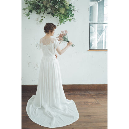 花とひかりのドレス【結婚式 カラードレス レンタル】