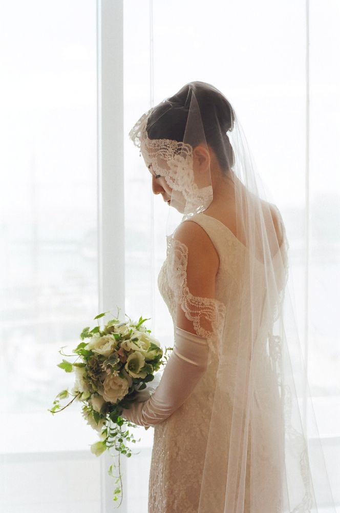 【生花】オーダーメイド/ キャスケードブーケ・クレッセントブーケ[セットプランGrace] 【結婚式 フラワー 生花 ブーケ ブートニア オーダーメイド】