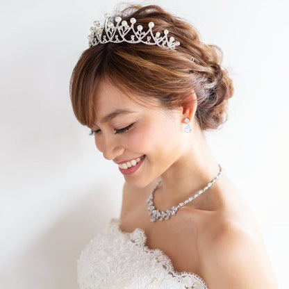 【ティアラ】pearl elegantティアラ 【結婚式 ヘアアクセサリー】