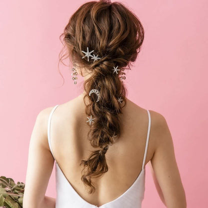 【ヘアピン】Stardustヘアピン6本セット/ブライダルアクセサリー 【結婚式 ヘアアクセサリー】