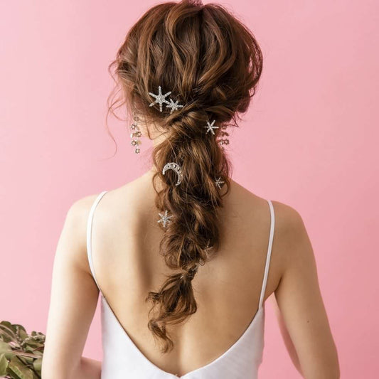 【ヘアピン】Stardustヘアピン6本セット/ブライダルアクセサリー 【結婚式 ヘアアクセサリー】