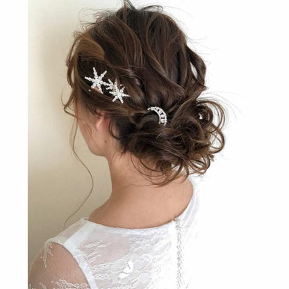 【ヘアピン】Stardustヘアピン6本セット/ブライダルアクセサリー 【結婚式 ヘアアクセサリー】