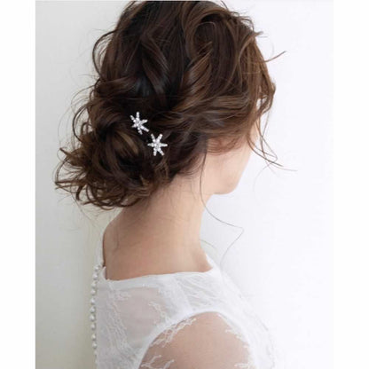 【ヘアピン】Stardustヘアピン6本セット/ブライダルアクセサリー 【結婚式 ヘアアクセサリー】