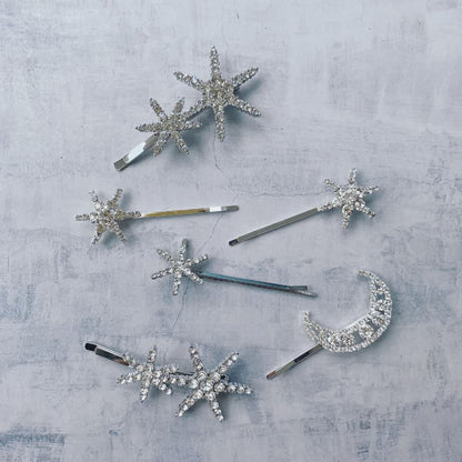 【ヘアピン】Stardustヘアピン6本セット/ブライダルアクセサリー 【結婚式 ヘアアクセサリー】