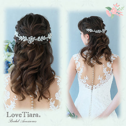 ヘッドドレス【マリア】 【結婚式 ヘアアクセサリー】（H-116）