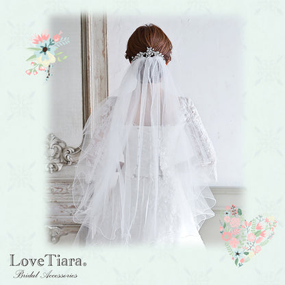 ヘッドドレス【マリア】 【結婚式 ヘアアクセサリー】（H-116）