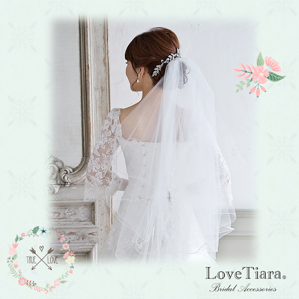 ヘッドドレス【マリア】 【結婚式 ヘアアクセサリー】（H-116）