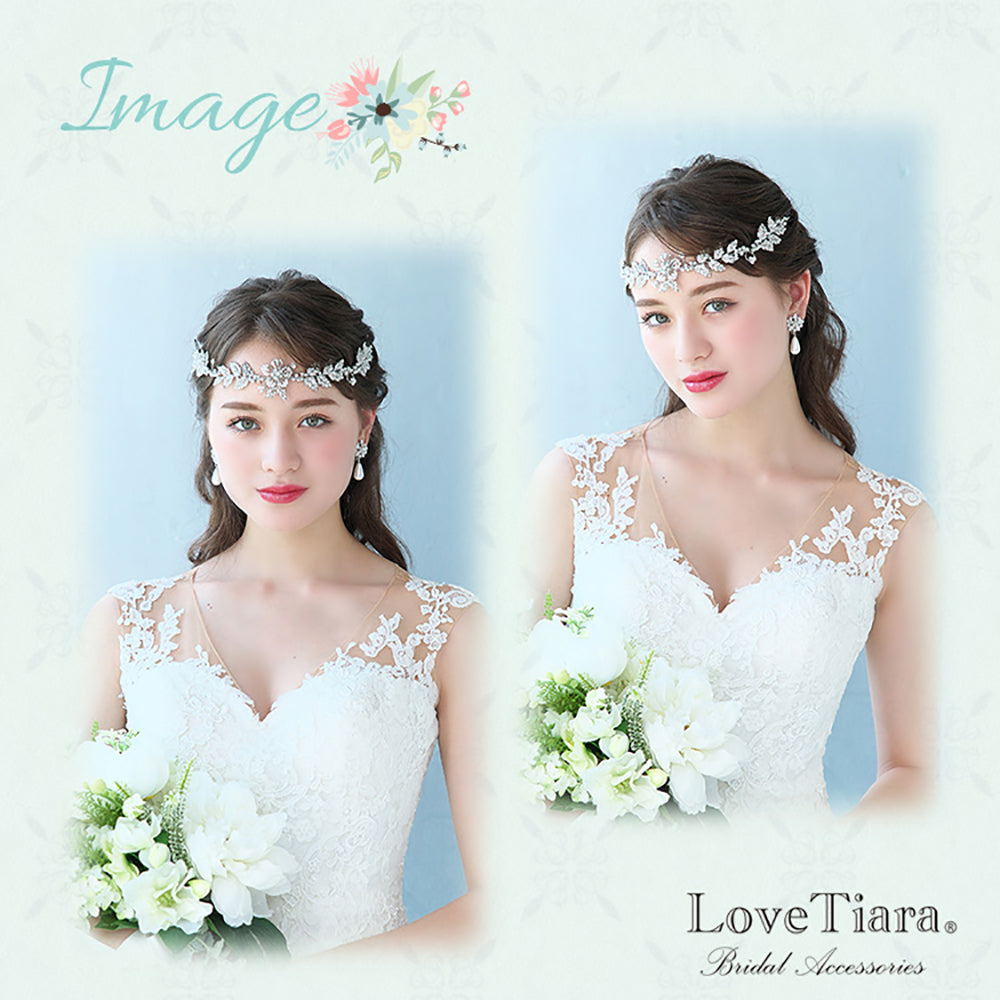 ヘッドドレス【マリア】 【結婚式 ヘアアクセサリー】（H-116）