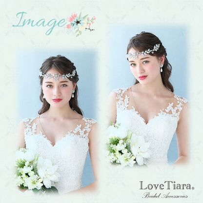 ヘッドドレス【マリア】 【結婚式 ヘアアクセサリー】（H-116）