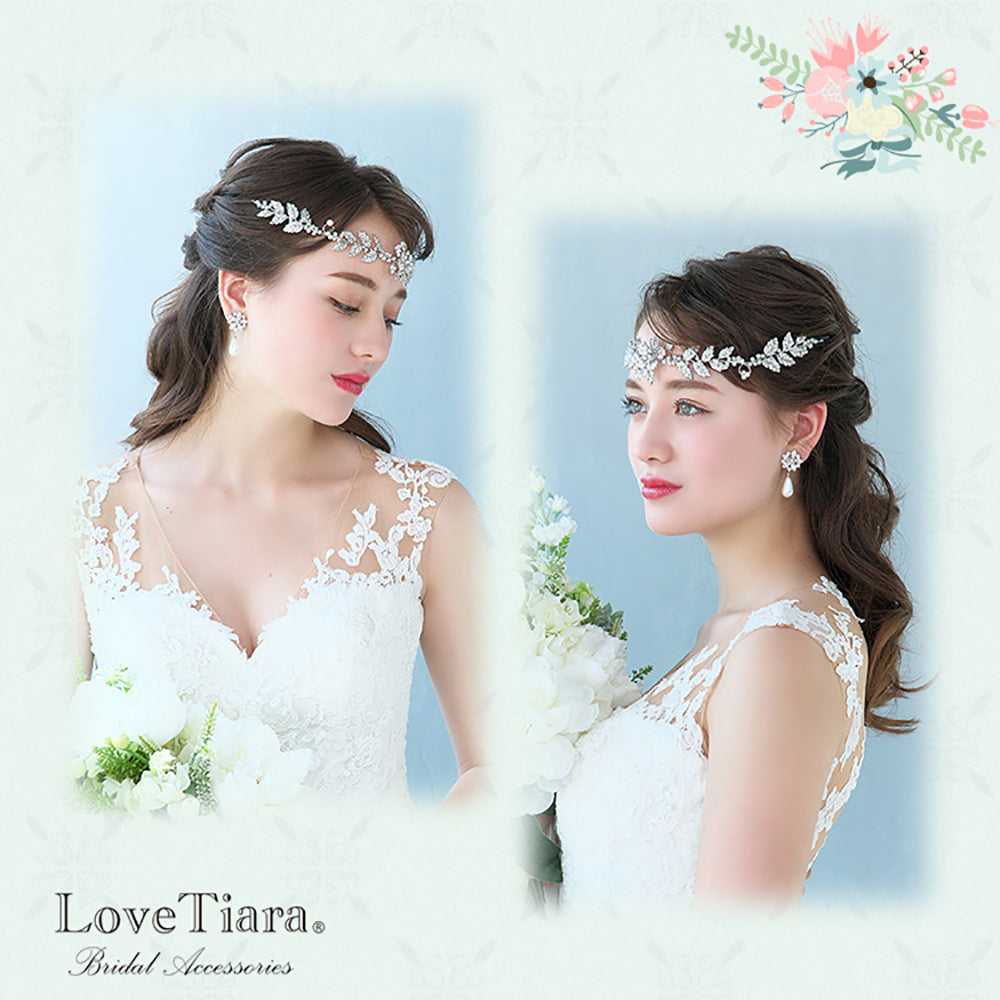 ヘッドドレス【マリア】 【結婚式 ヘアアクセサリー】（H-116）