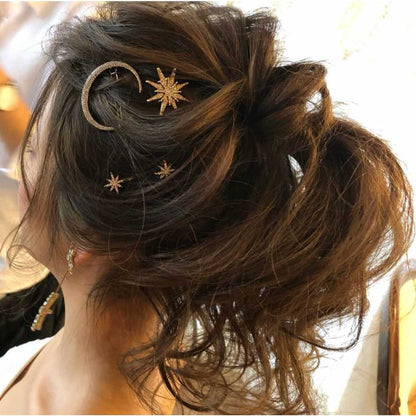 【ヘアピン】Antique Gold Stardustヘアピン7本セット/ブライダルアクセサリー 【結婚式 ヘアアクセサリー】