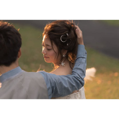 【ヘアピン】Antique Gold Stardustヘアピン7本セット/ブライダルアクセサリー 【結婚式 ヘアアクセサリー】