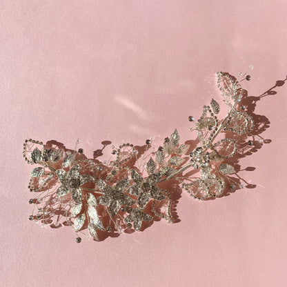 【ヘッドドレス】violet flower romantic ブライダルヘッドドレス 【結婚式 ヘアアクセサリー】