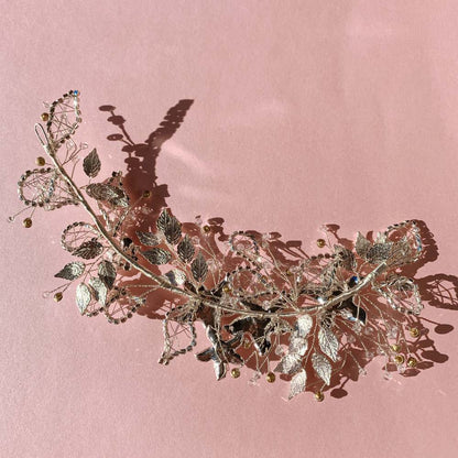 【ヘッドドレス】violet flower romantic ブライダルヘッドドレス 【結婚式 ヘアアクセサリー】