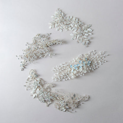 【ヘッドドレス】violet flower romantic ブライダルヘッドドレス 【結婚式 ヘアアクセサリー】