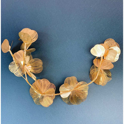 【ヘッドドレス】Bohemian gold flower ブライダルヘッドドレス 【結婚式 ヘアアクセサリー】