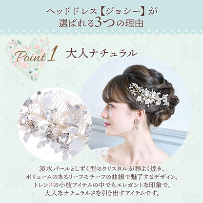 ヘッドドレス【ジョシ―】シルバー（H-130）